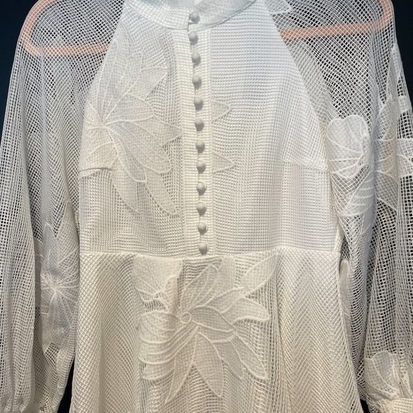 NEW WITH TAGS Anthropologie xx Mare Mare Sabine Embroidered Mini Dress - Picture 5 of 6